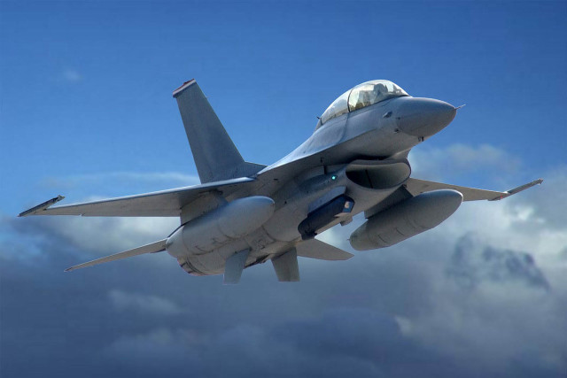Fighter jet cloudy sky propeller #6 free wallpaper - medium preview image