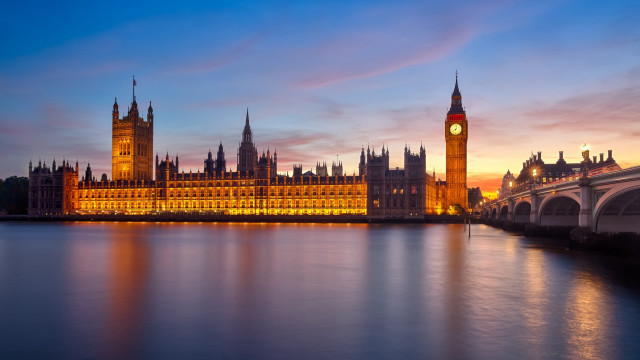 Large building clock tower water #13 free wallpaper - medium preview image