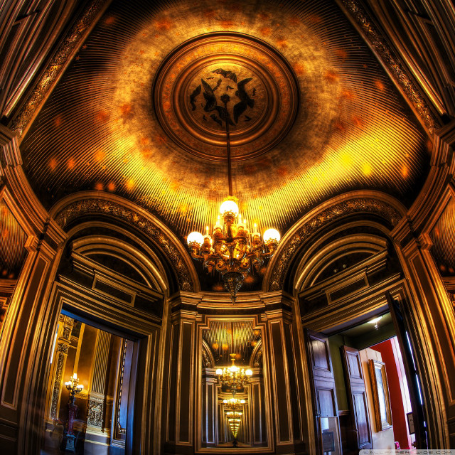 Fancy room chandelier ceiling decorative free wallpaper - medium preview image
