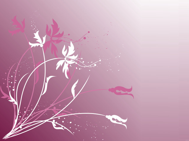 Pink white floral background bird free wallpaper - medium preview image