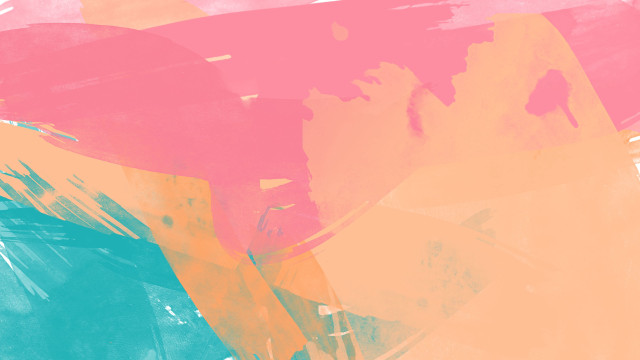 Person umbrella sunny abstract brushstrokes free wallpaper - medium preview image