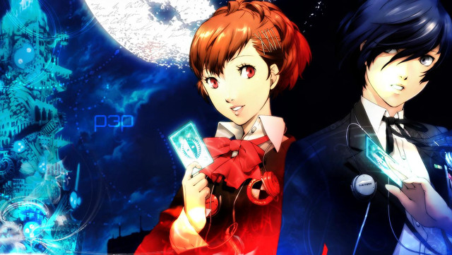 Anime characters full moon blue free wallpaper - medium preview image