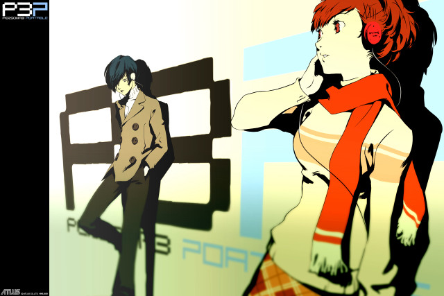 Woman red scarf man brown free wallpaper - medium preview image