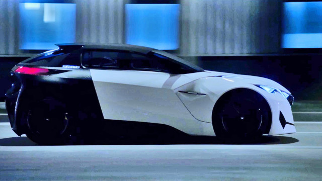 White black car street tall free wallpaper - medium preview image