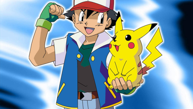 Young man pikachu pokemon ball free wallpaper - medium preview image