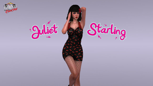 Woman black dress standing sign free wallpaper - medium preview image