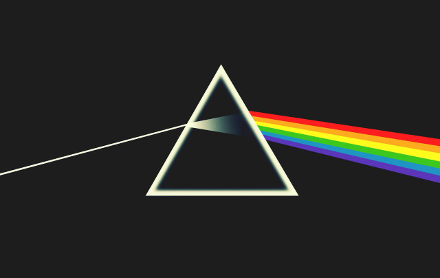 Dark side moon rainbow white #6 free wallpaper - medium preview image