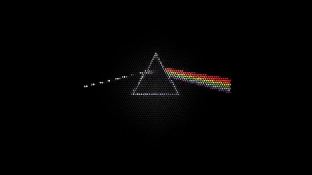 Dark moon rainbow triangle kinetic free wallpaper - medium preview image