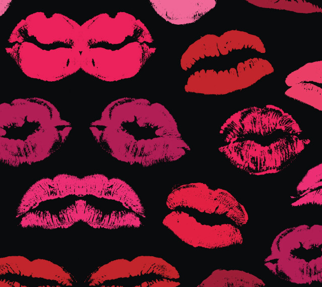 Lipstick colorful black background pink free wallpaper - medium preview image