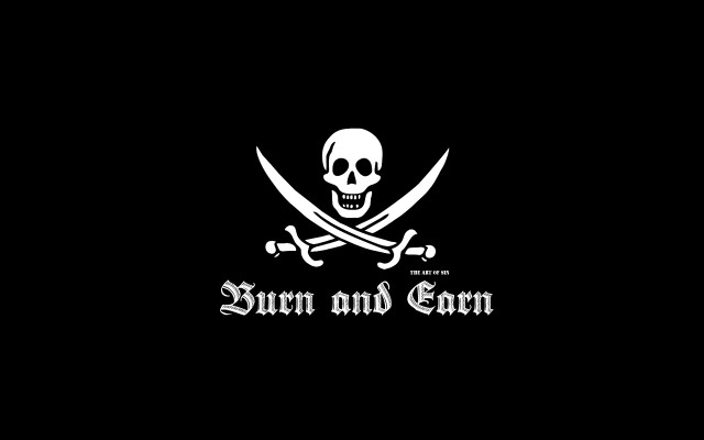 Pirate logo crossed swords skull free wallpaper - medium preview image
