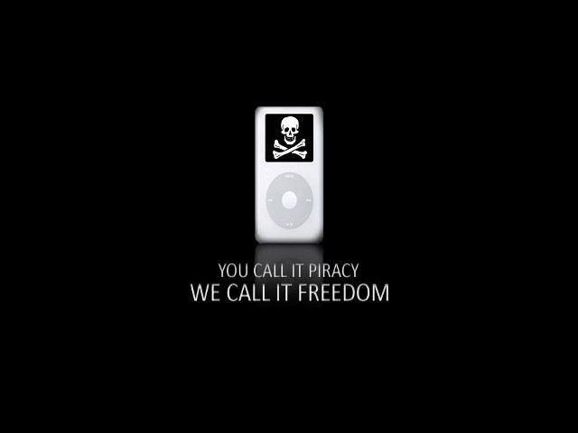 Skull crossbones apple music quote free wallpaper - medium preview image