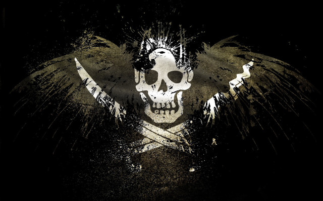 Skull wings cross dark image free wallpaper - medium preview image