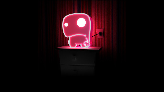 Pink elephant light black table free wallpaper - medium preview image