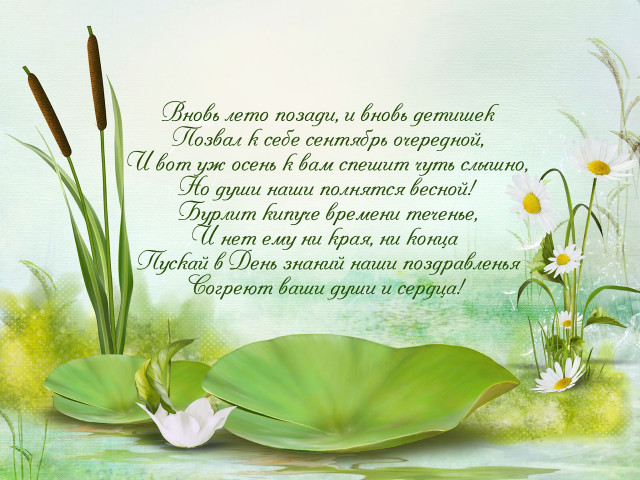 Lily card poem Russian image free wallpaper - medium preview image