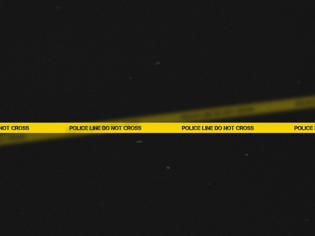 Yellow police line dark tape free wallpaper - medium preview image