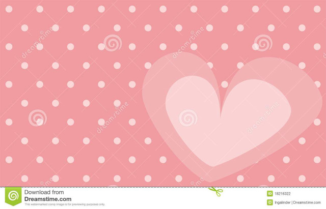 Pink heart polka dot love free wallpaper - medium preview image