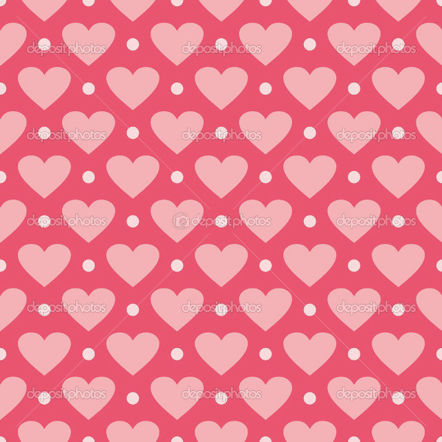 Pink heart pattern dots valentine free wallpaper - medium preview image
