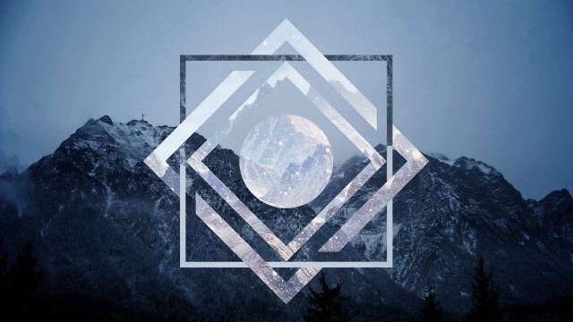 Mountain triangle moon image picture free wallpaper - medium preview image