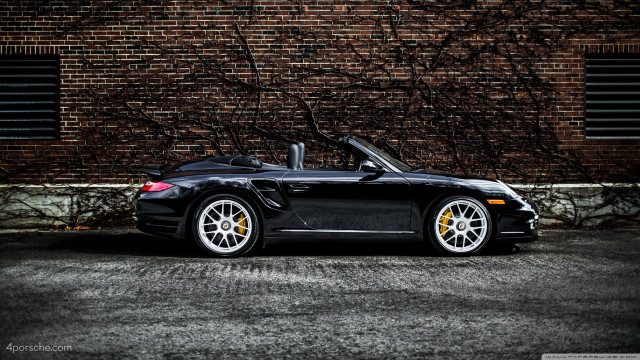 Black sports car yellow rims #2 free wallpaper - medium preview image