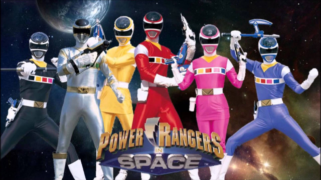 Power rangers costumed group space free wallpaper - medium preview image