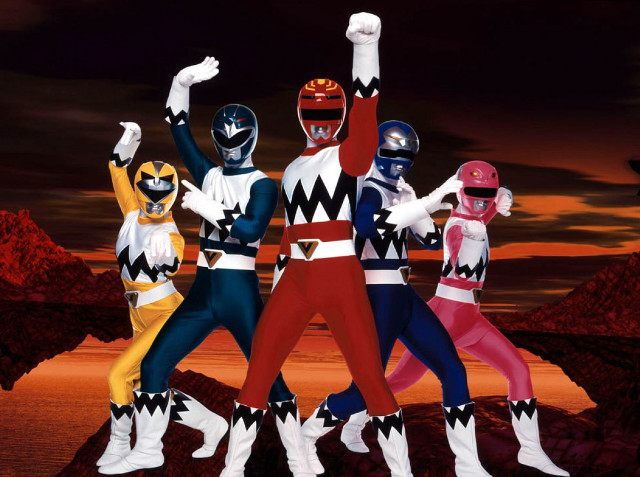 Costumed people rock formation arms free wallpaper - medium preview image