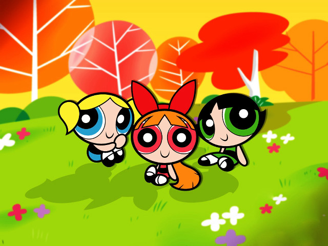 Cartoon characters field trees yellow free wallpaper - medium preview image