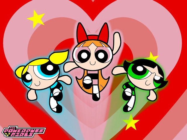 Cartoon character three faces heart free wallpaper - medium preview image