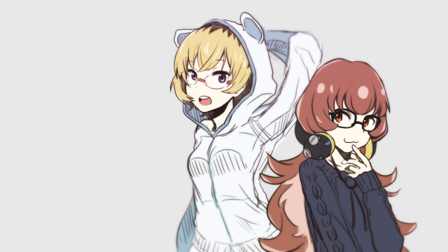 Anime characters arms in air free wallpaper - medium preview image