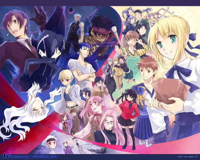 Anime characters expressions colors group free wallpaper - medium preview image