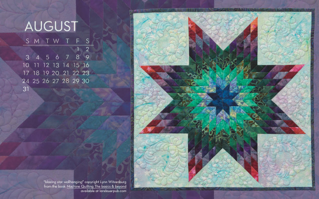 Calendar star quilted image design free wallpaper - medium preview image