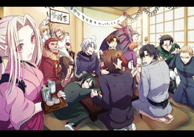Group people standing room window free wallpaper for desktop - medium preview image
