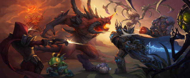 Demonic creatures fantasy demon attacking free wallpaper - medium preview image