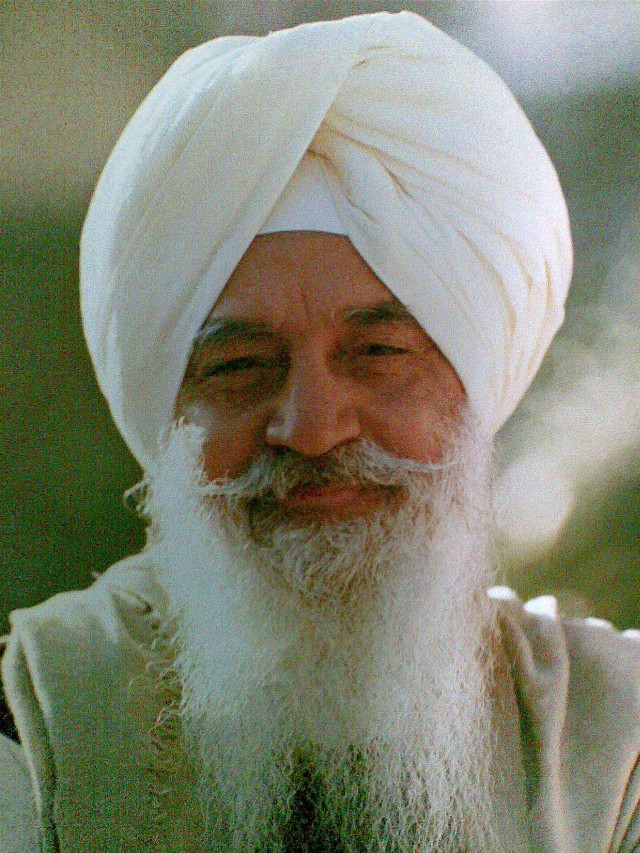 Man white turban beard white free wallpaper - medium preview image
