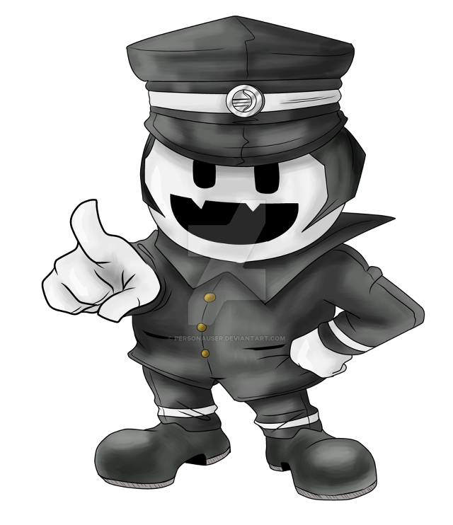 Cartoon police thumbs up dieselpunk free wallpaper - medium preview image