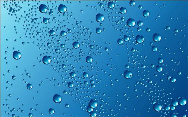 Blue background water droplets black free wallpaper - medium preview image