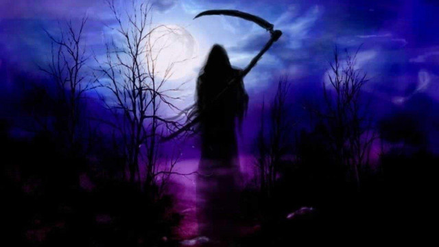 Woman scythe dark forest moon free wallpaper - medium preview image
