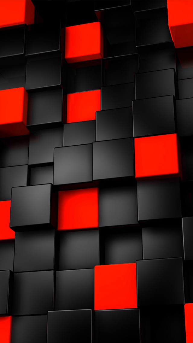 Black red background squares pattern #2 free wallpaper - medium preview image
