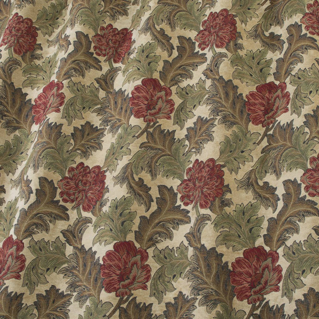 Red green floral pattern white free wallpaper - medium preview image