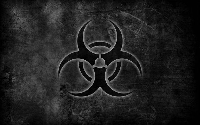 Biohazard sign wall grunge black free wallpaper - medium preview image
