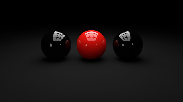 Three balls different shapes sizes free wallpaper - medium preview image