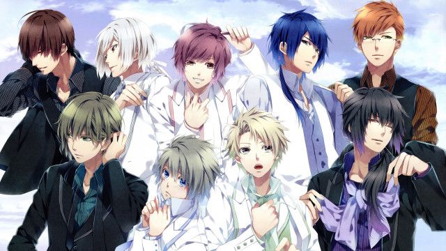 Young men group blue sky free wallpaper - medium preview image