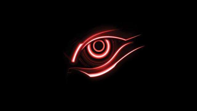 Red eye dark background red free wallpaper - medium preview image