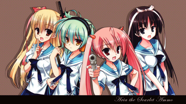 Anime girls long hair bows #11 free wallpaper - medium preview image