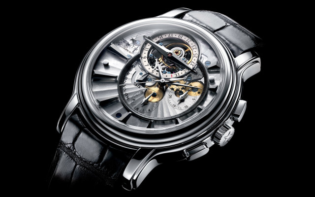 Black dial watch baroque zenith free wallpaper - medium preview image