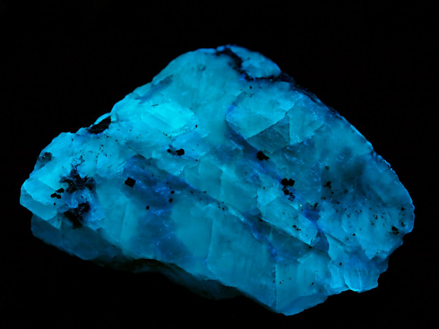 Blue rock bioluminescence holography blood free wallpaper - medium preview image