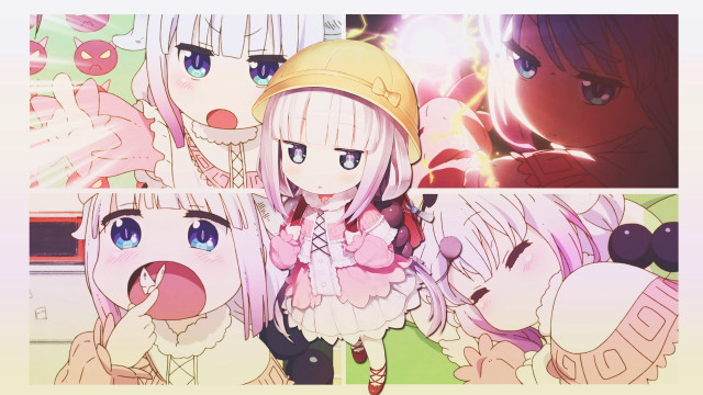 Anime girls expressions faces group free wallpaper - medium preview image