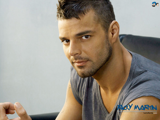 Man goatee grey shirt sitting free wallpaper - medium preview image