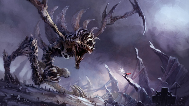 Demon attack forest demon back free wallpaper - medium preview image