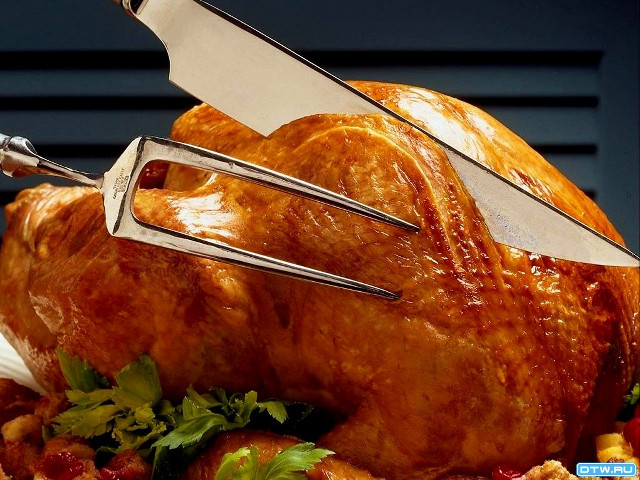 Turkey knife fork head stuffing free wallpaper - medium preview image