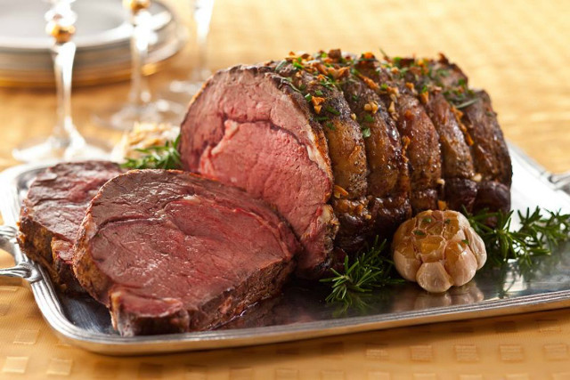 Roast beef garlic herbs silver free wallpaper - medium preview image